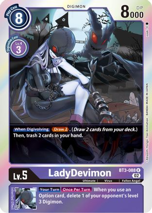 LadyDevimon (Resurgence Booster Reprint) (BT3-088) Foil Rare - Resurgence Booster