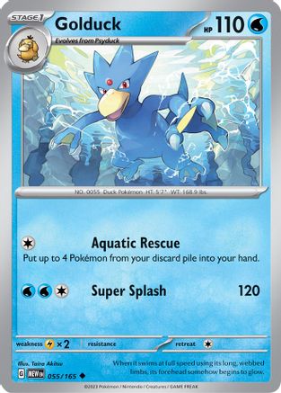 Golduck 55  - Uncommon - SV: Scarlet & Violet 151