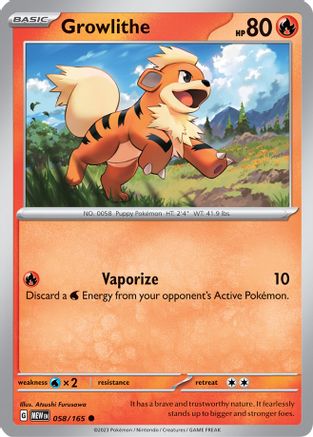 Growlithe 58  - Common - SV: Scarlet & Violet 151