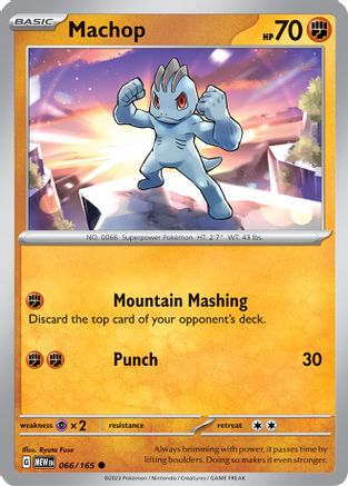 Machop 66  - Common - SV: Scarlet & Violet 151