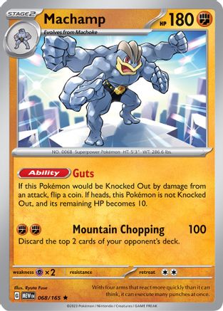Machamp 68 Holofoil - Rare - SV: Scarlet & Violet 151