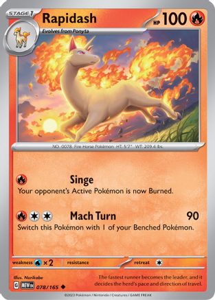 Rapidash 78  - Uncommon - SV: Scarlet & Violet 151