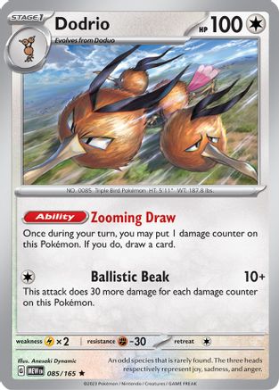 Dodrio 85 Holofoil - Rare - SV: Scarlet & Violet 151