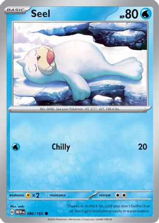 Seel 86  - Common - SV: Scarlet & Violet 151