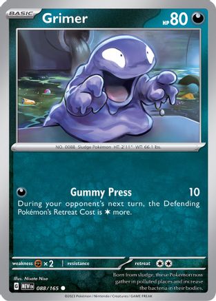 Grimer 88  - Common - SV: Scarlet & Violet 151