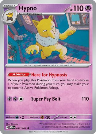Hypno 97  - Uncommon - SV: Scarlet & Violet 151