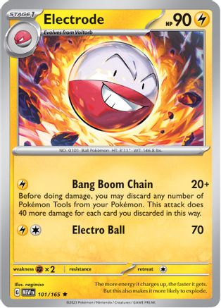 Electrode 101 Holofoil - Rare - SV: Scarlet & Violet 151