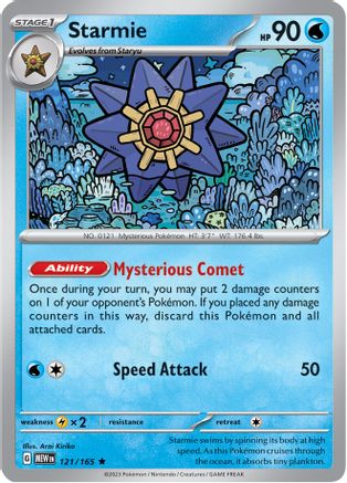 Starmie 121 Holofoil - Rare - SV: Scarlet & Violet 151