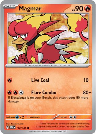 Magmar 126  - Common - SV: Scarlet & Violet 151