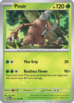 Pinsir 127  - Uncommon - SV: Scarlet & Violet 151