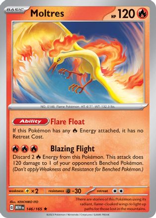 Moltres 146 Holofoil - Rare - SV: Scarlet & Violet 151