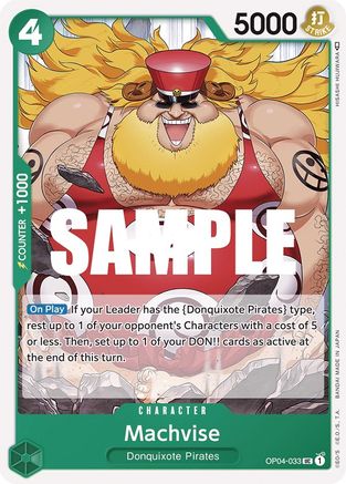 Machvise (OP04-033) - Normal Uncommon - Kingdoms of Intrigue