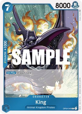 King (OP04-045) - Foil Rare - Kingdoms of Intrigue