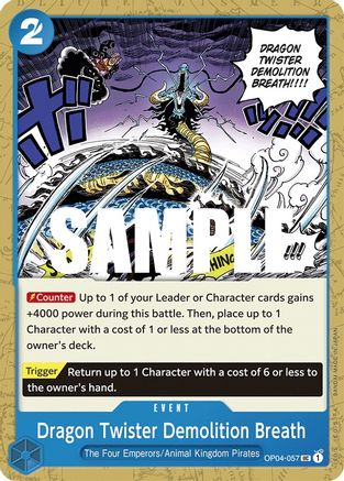 Dragon Twister Demolition Breath (OP04-057) - Normal Uncommon - Kingdoms of Intrigue