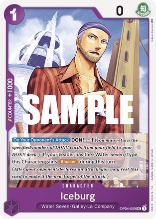 Iceburg (OP04-059) - Normal Uncommon - Kingdoms of Intrigue