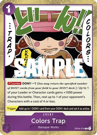 Colors Trap (OP04-074) - Foil Rare - Kingdoms of Intrigue