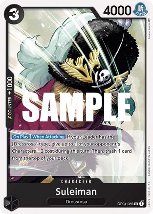 Suleiman (OP04-085) - Normal Uncommon - Kingdoms of Intrigue