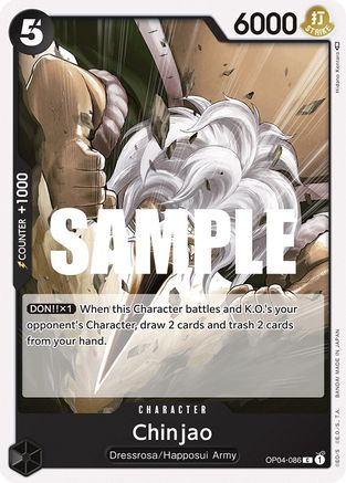 Chinjao (OP04-086) - Normal Common - Kingdoms of Intrigue