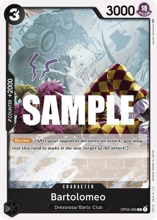 Bartolomeo (OP04-089) - Foil Rare - Kingdoms of Intrigue