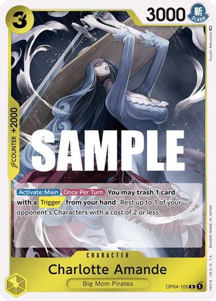 Charlotte Amande (OP04-105) - Foil Rare - Kingdoms of Intrigue
