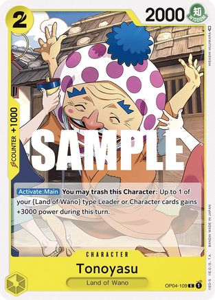 Tonoyasu (OP04-109) - Normal Common - Kingdoms of Intrigue