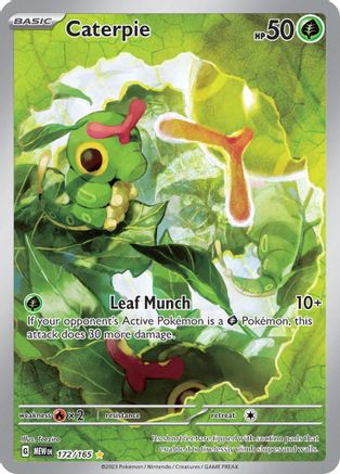Caterpie - 172/165 172 Holofoil - Illustration Rare - SV: Scarlet & Violet 151