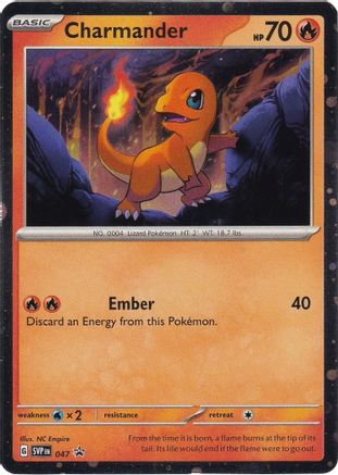 Charmander - 047 (Cosmos Holo) 47 Holofoil - Promo - SV: Scarlet & Violet Promo Cards