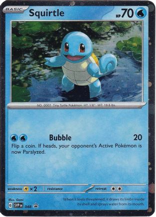 Squirtle - 048 (Cosmos Holo) 48 Holofoil - Promo - SV: Scarlet & Violet Promo Cards