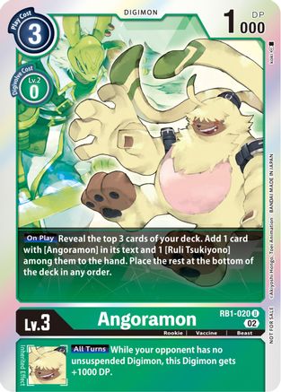 Angoramon (Resurgence Booster Box Promotion Pack) (RB1-020) Foil Uncommon - Resurgence Booster