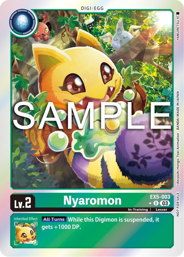 Nyaromon Animal Colosseum Box Promotion Pack EX5-003 U (Animal Colosseum)  - Foil