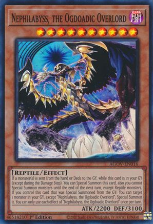 Nephilabyss, the Ogdoadic Overlord (AGOV-EN016) - Super Rare - 1st Edition - Age of Overlord