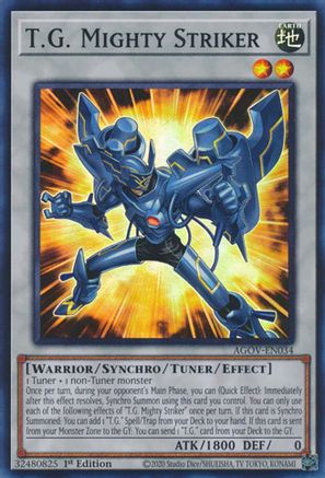T.G. Mighty Striker (AGOV-EN034) - Super Rare - Age of Overlord