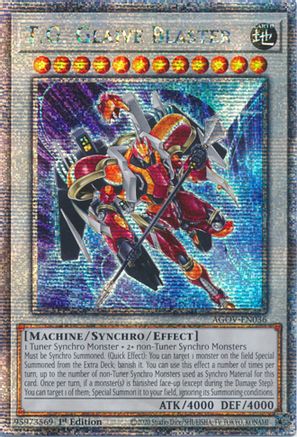T.G. Glaive Blaster (Quarter Century Secret Rare) (AGOV-EN036) - Quarter Century Secret Rare - Age of Overlord
