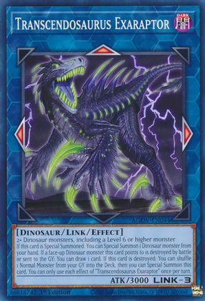 Transcendosaurus Exaraptor (AGOV-EN044) - Common - 1st Edition - Age of Overlord