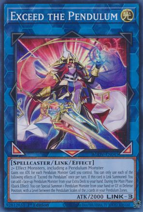 Exceed the Pendulum (AGOV-EN045) - Super Rare - 1st Edition - Age of Overlord