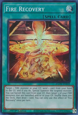 Fire Recovery (AGOV-EN059) - Super Rare - Age of Overlord