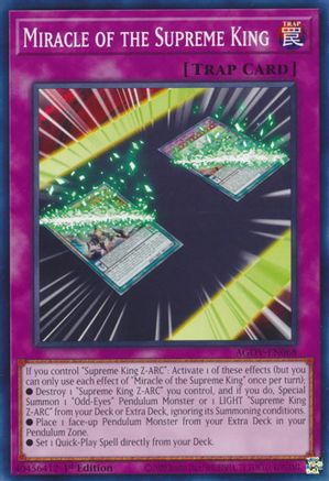Miracle of the Supreme King (AGOV-EN068) - Common - Age of Overlord