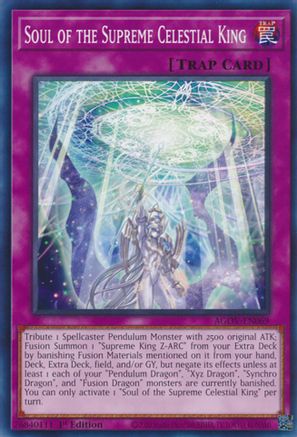 Soul of the Supreme Celestial King (AGOV-EN069) - Common - 1st Edition - Age of Overlord