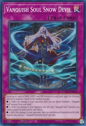 Vanquish Soul Snow Devil (AGOV-EN078) - Common - 1st Edition - Age of Overlord