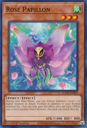 Rose Papillon (AGOV-EN093) - Common - 1st Edition - Age of Overlord