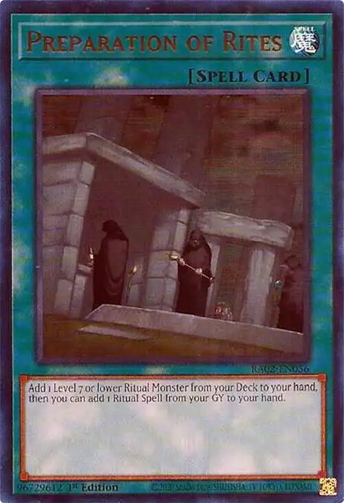 Preparation of Rites UR RA02-EN056 (25th Anniversary Rarity Collection II)  - 1st Edition