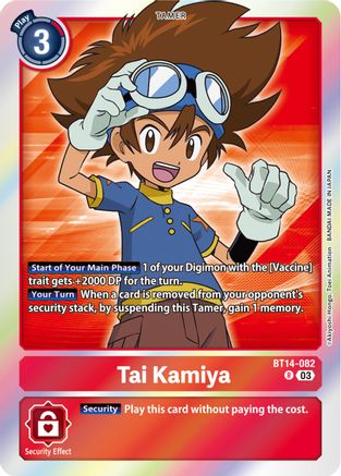 Tai Kamiya (BT14-082) Foil Rare - Blast Ace