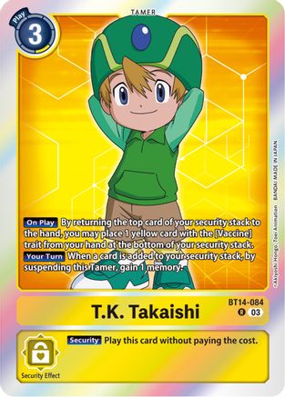 T.K. Takaishi (BT14-084) Foil Rare - Blast Ace