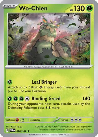 Wo-Chien 18 Holofoil - Rare - SV04: Paradox Rift