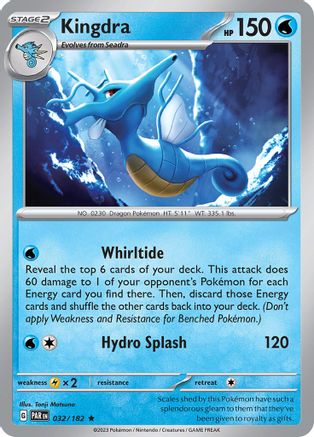 Kingdra 32 Holofoil - Rare - SV04: Paradox Rift