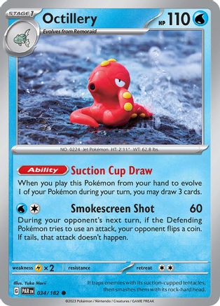 Octillery 34  - Common - SV04: Paradox Rift