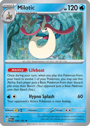 Milotic 36 Holofoil - Rare - SV04: Paradox Rift