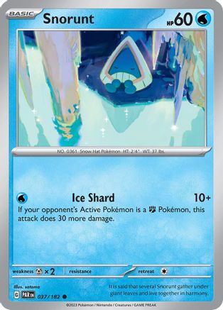 Snorunt - 037/182 37  - Common - SV04: Paradox Rift