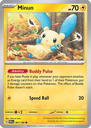 Minun - 061/182 61  - Common - SV04: Paradox Rift