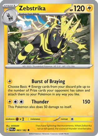 Zebstrika 63  - Uncommon - SV04: Paradox Rift